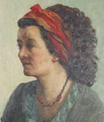 Load image into Gallery viewer, Vintage Artist Portrait By A Egnell Sweden
