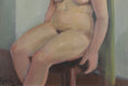 Load image into Gallery viewer, Original Vintage Figure Oil Painting From Sweden 1947
