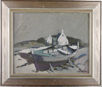 Original Oil Painting Vintage Mid Century From Sweden By J Wilton