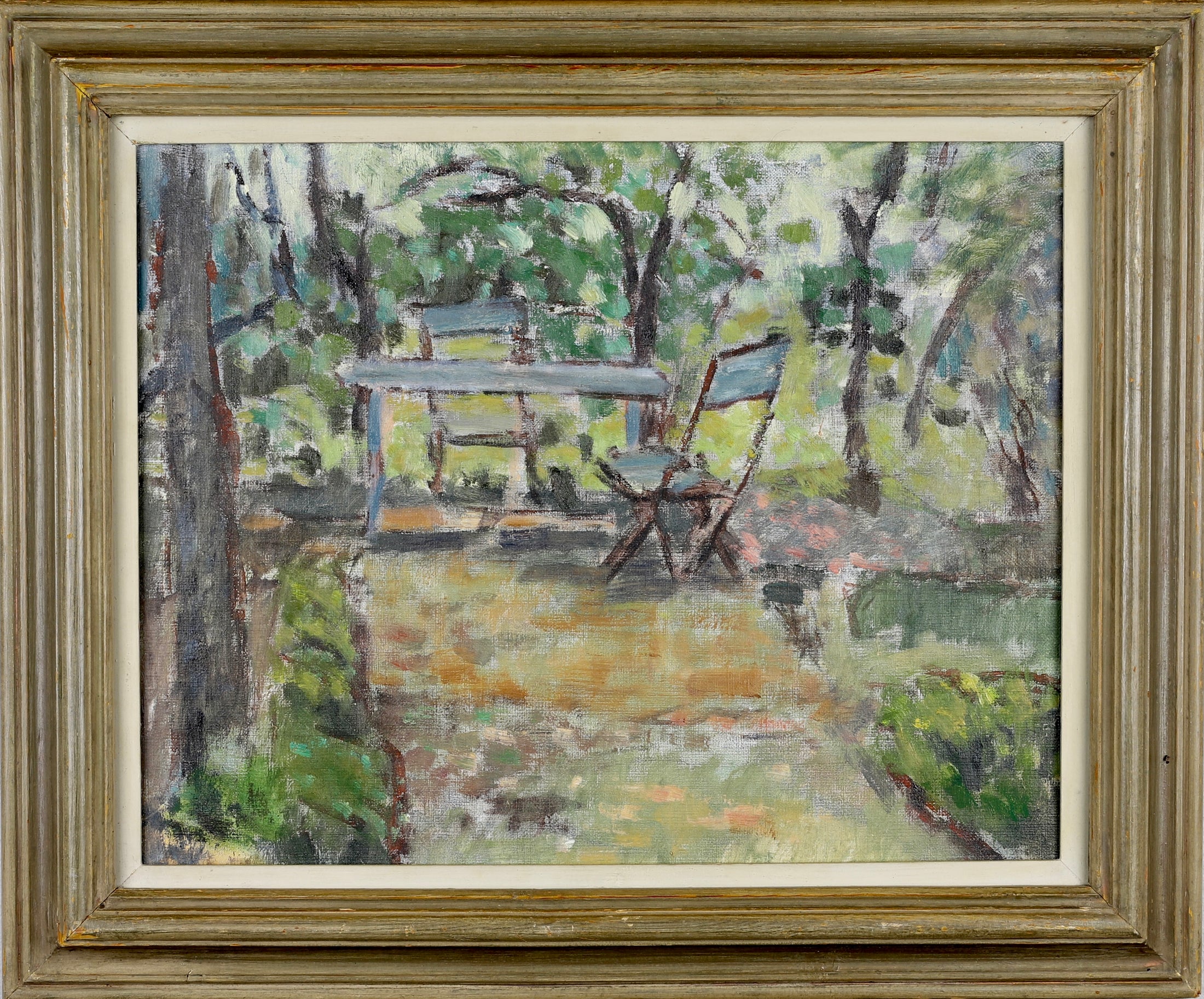 Vintage Art Room Original Mid Century Oil Painting From Sweden