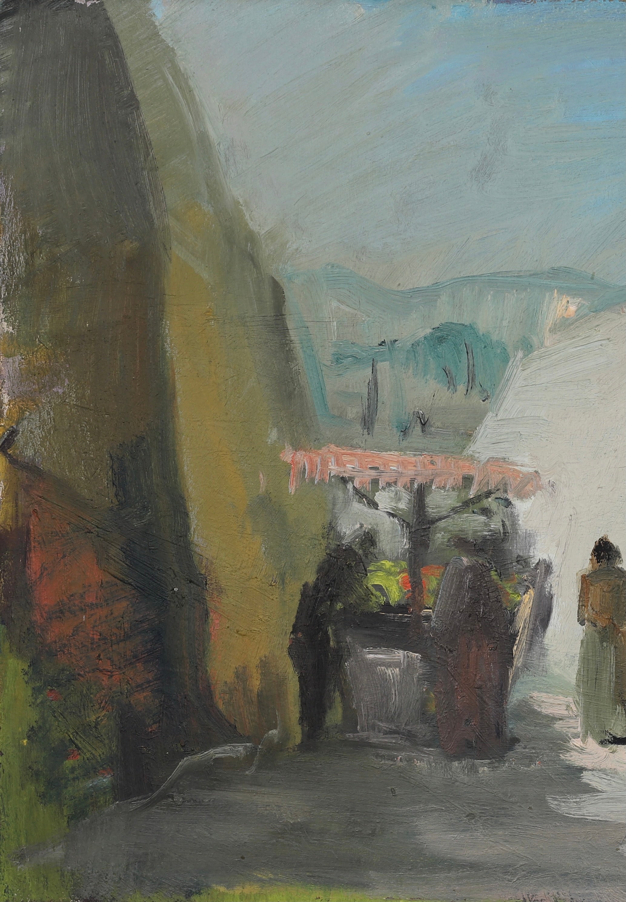 Mid Century Original Oil Painting From Sweden By H Cardell