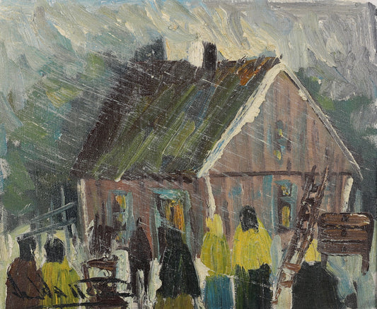 Original Vintage Oil Painting by A Wallsten from Sweden