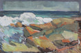 Load image into Gallery viewer, Vintage Mid Century Seascape Oil Painting By C Berndtsson Sweden

