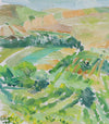 Striking Mid Century Landscape Oil Painting By Stellan 1960