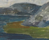 Mid Century Original Landscape Oil Painting From Sweden