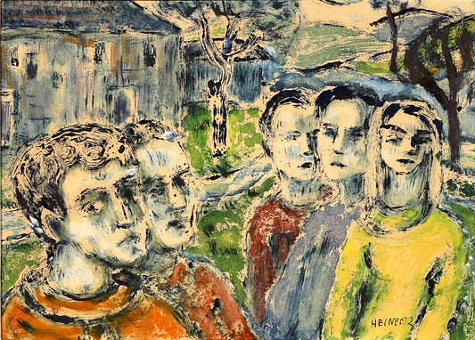 Swedish Vintage Art Oil Painting From Sweden By E Heinertz