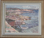 Mid Century Seascape Oil Painting By T Torstensson From Sweden