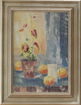 Load image into Gallery viewer, Original Vintage Still Life Oil Painting from Sweden By Ragnar Falk
