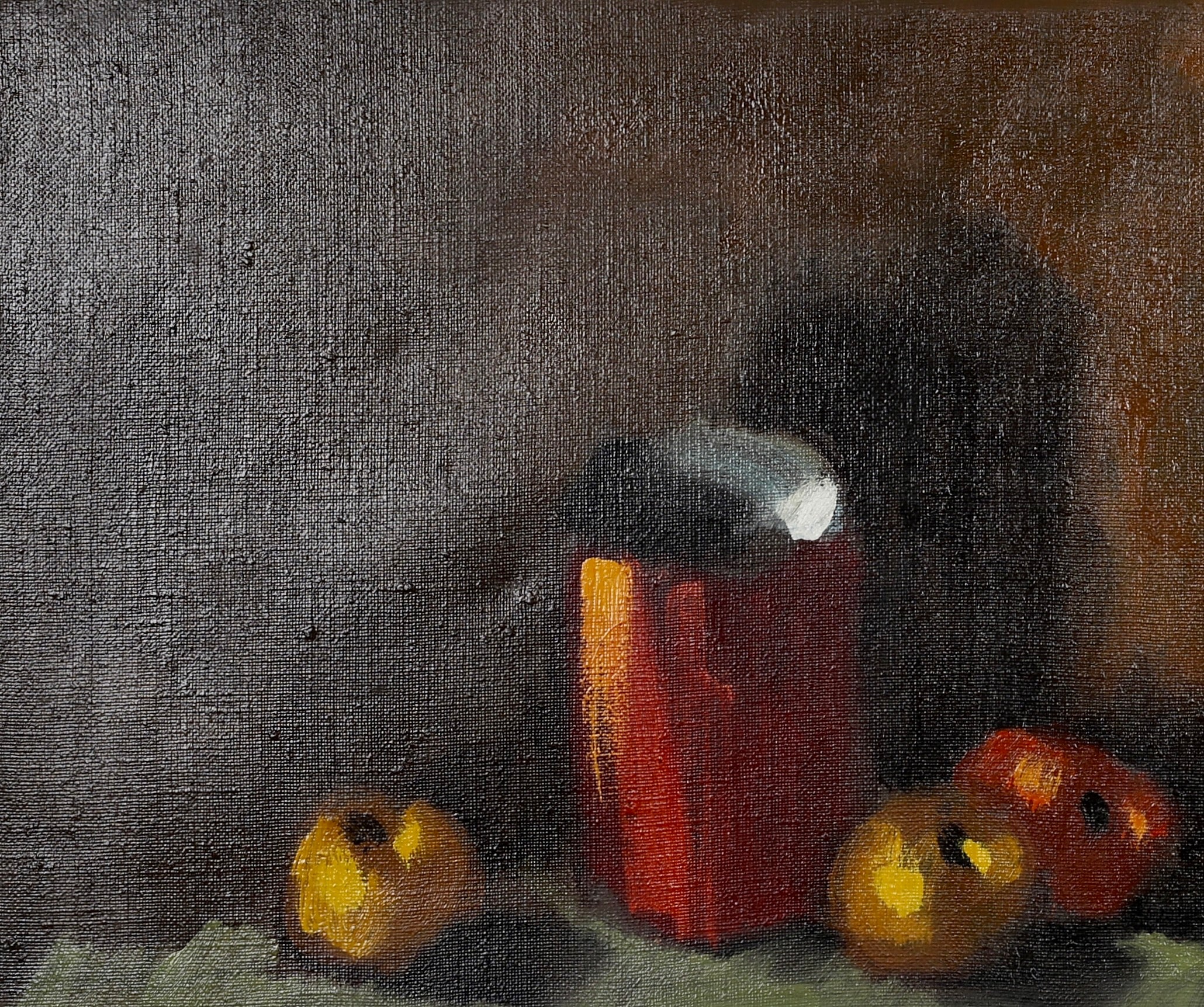 Vintage Mid Century Oil Painting from Sweden