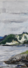 Load image into Gallery viewer, Vintage Art Room Mid Century Coastal Oil Painting from Sweden
