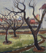 Vintage Art Original Spring Oil Painting From Sweden