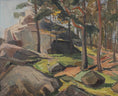 Load image into Gallery viewer, Mid Century Original Landscape Oil Painting From Sweden By
