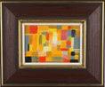 Load image into Gallery viewer, Mid Century Abstract Painting By K Green Sweden
