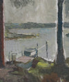 Vintage Original Landscape Oil Painting From Sweden By E Leonard 1965