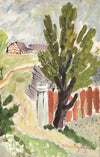 Mid Century Landscape Oil Painting From Sweden by H Engström