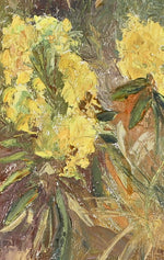 Swedish Vintage Art Floral Oil Painting