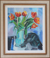 Framed Mid Century Oil Painting by Listed Artist Eric Julius Sweden