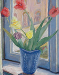 Load image into Gallery viewer, Vintage Art Still Life Mid Century Oil Painting From Sweden
