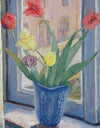 Vintage Art Still Life Mid Century Oil Painting From Sweden