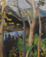 Mid Century Landscape Oil Painting By C Gunne Sweden 1941