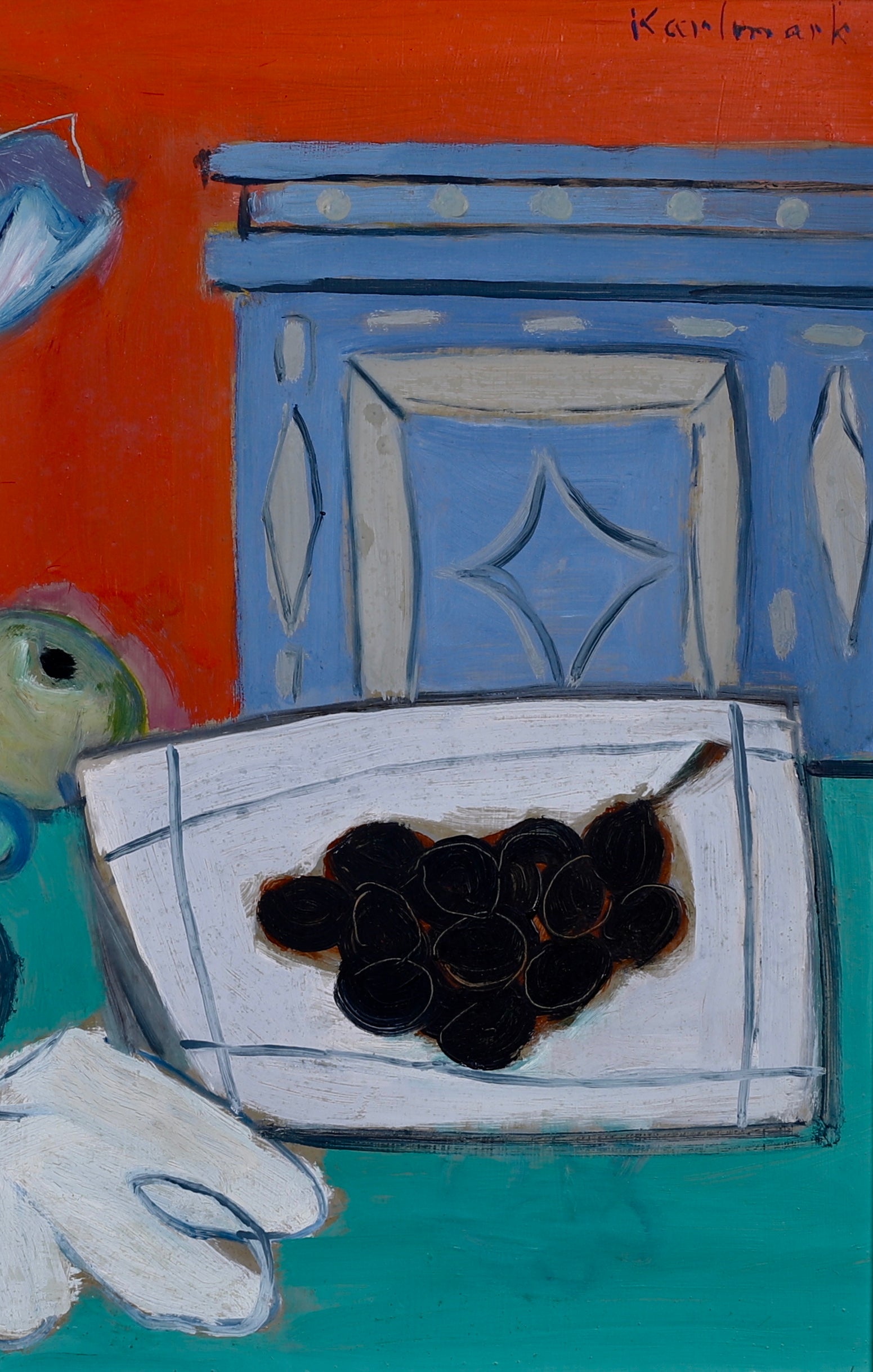 Mid Century Original Still Life By Gerhard Karlmark Sweden