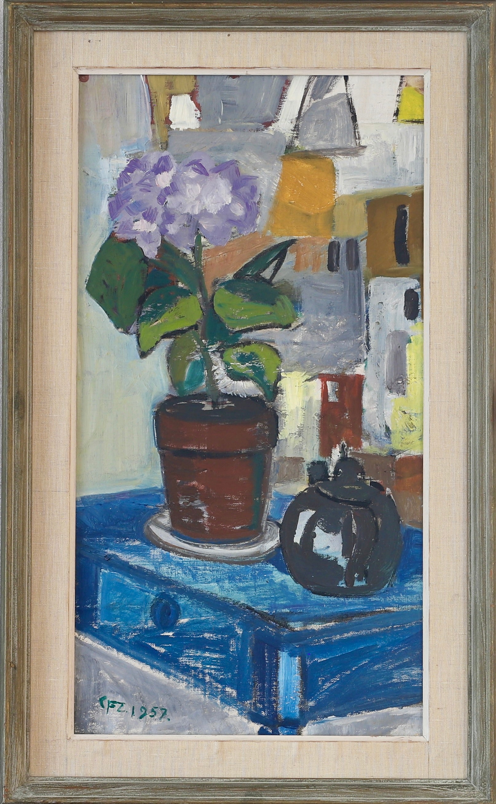 Vintage Swedish Art Still Life Oil Painting