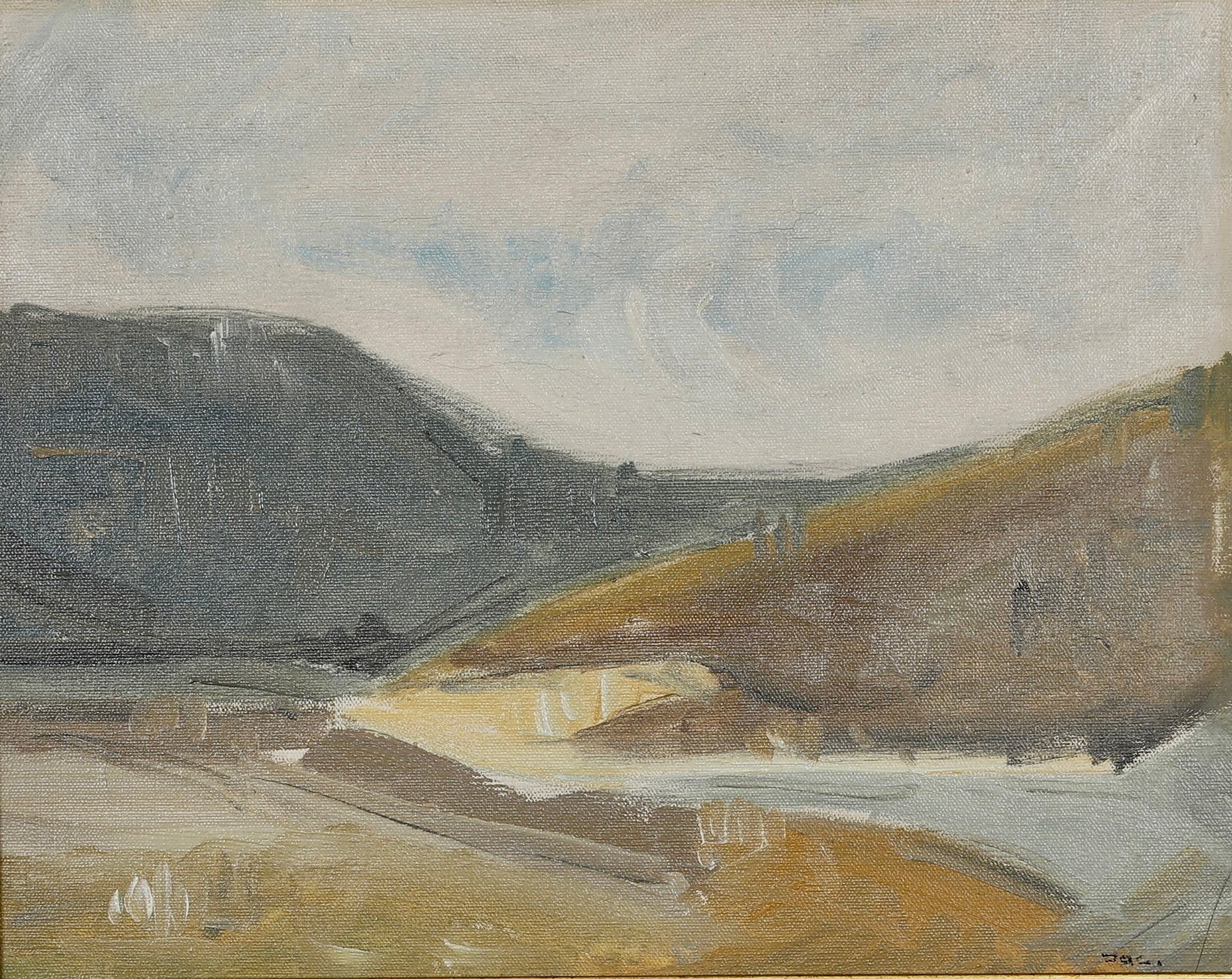 Vintage Landscape Oil Painting From Sweden