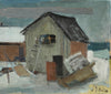 Vintage Seaside Oil Painting From Sweden by J Bören