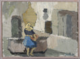 Load image into Gallery viewer, Mid Century Original Figurative Oil Painting From Sweden
