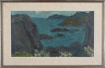 Mid Century Coastal Oil Painting By S Grandin Sweden