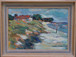 Vintage Seascape Oil Painting From Sweden by Torsten Lidman 1947