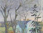 Mid Century Original Oil Painting From Sweden by S Tjellander 1945