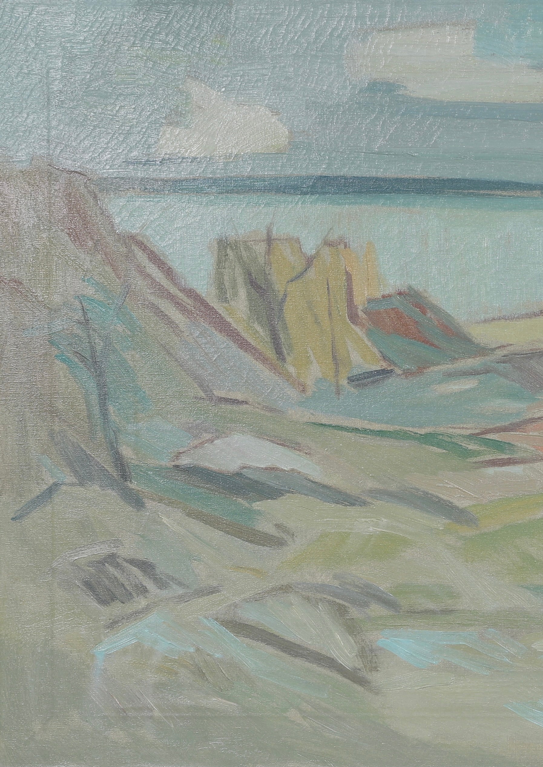 Original Oil Painting Vintage Mid Century From Sweden By B Strååt