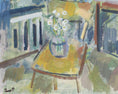 Load image into Gallery viewer, Mid Century Interior Oil Painting From Sweden
