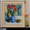 Load image into Gallery viewer, Mid Century Original Still Life Oil Painting by Arthur Nilsson Sweden 1958
