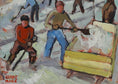 Load image into Gallery viewer, Mid Century Original Oil Painting From Sweden by Bornemark
