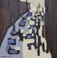 Load image into Gallery viewer, Mid Century Original Cityscape Oil Painting From Sweden
