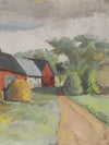 Vintage Mid Century Landscape Painting By W Rydberg Sweden