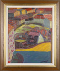 Load image into Gallery viewer, Mid Century Vintage Oil Painting By P Thorlin Sweden
