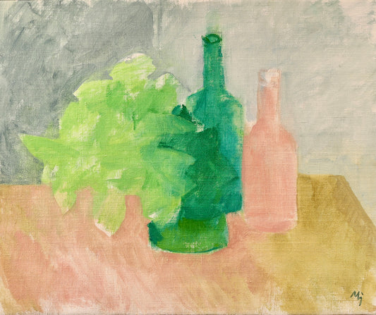Original Vintage Still Life Oil Painting from Sweden
