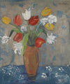 Vintage Mid Century Still Life Oil Painting By C Berndtsson Sweden