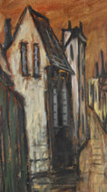 Load image into Gallery viewer, Mid Century Original Cityscape Oil Painting From Sweden

