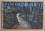 Mid Century Landscape Oil Painting From Sweden by Hellsing