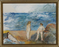 Load image into Gallery viewer, Vintage Mid Century Oil Painting from Sweden Signed M Bergquist
