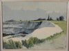 Mid Century Vintage Landscape Oil Painting By S Wernheden Sweden
