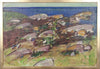 Vintage Mid Century Landscape Oil Painting By I Wiede Sweden