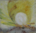 Load image into Gallery viewer, Mid Century Abstract Oil Painting By T Hult Sweden
