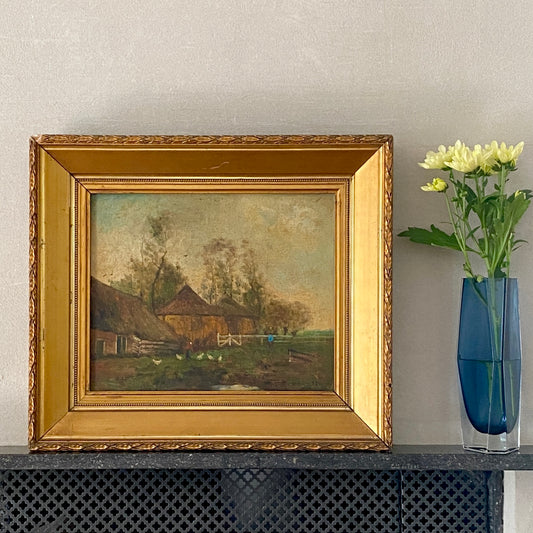 Chicken Oil Painting From Denmark