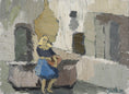 Load image into Gallery viewer, Mid Century Original Figurative Oil Painting From Sweden
