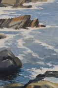 Load image into Gallery viewer, Mid Century Seascape Oil Painting By L Smidt Sweden
